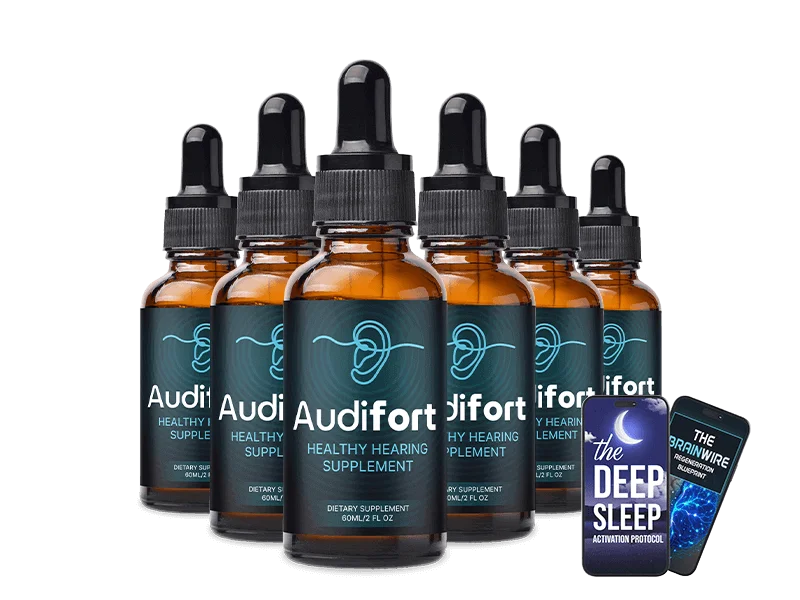 Audifort six bottle package with free bonuses