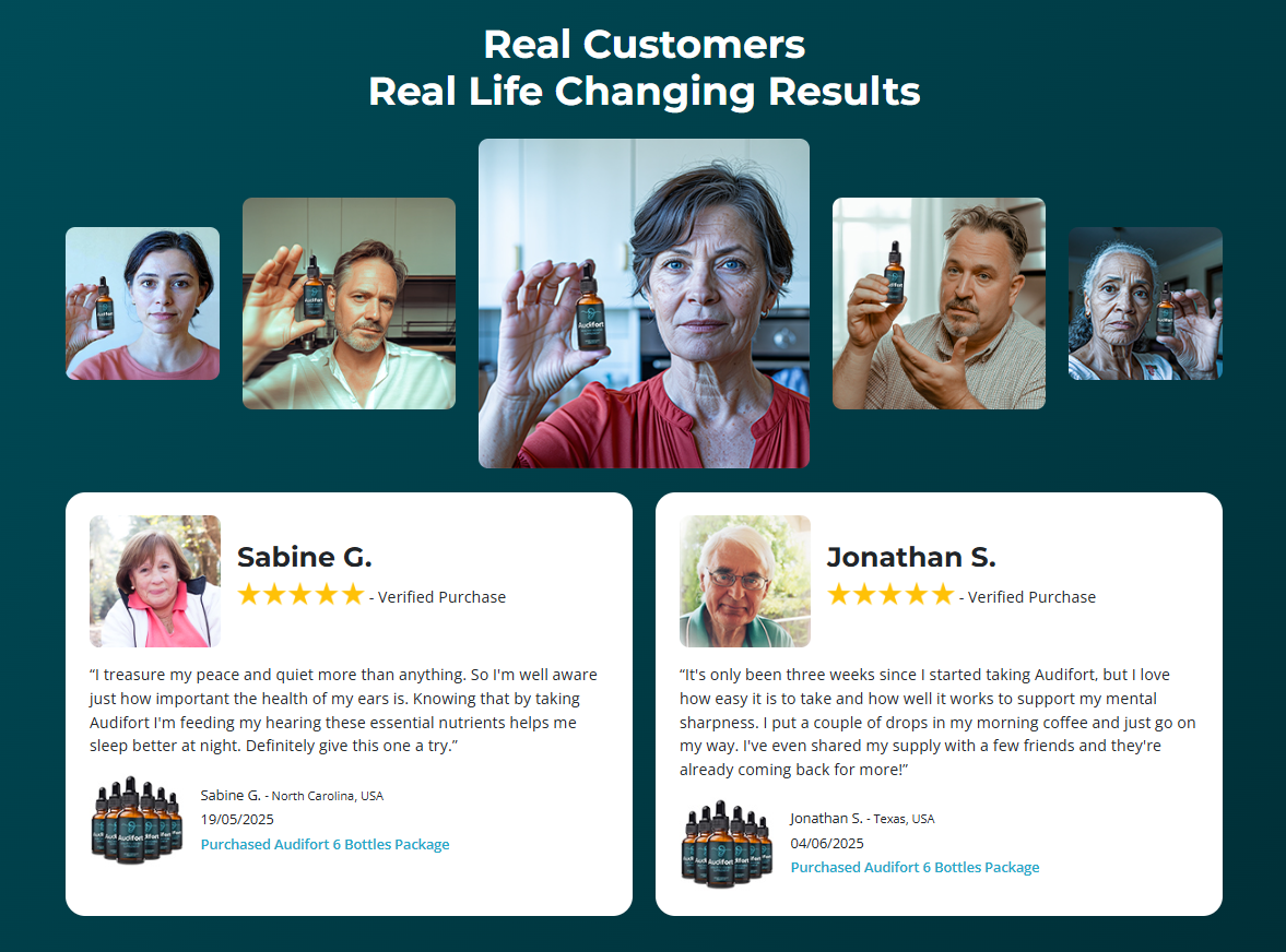 Real Audifort customers and life changing results